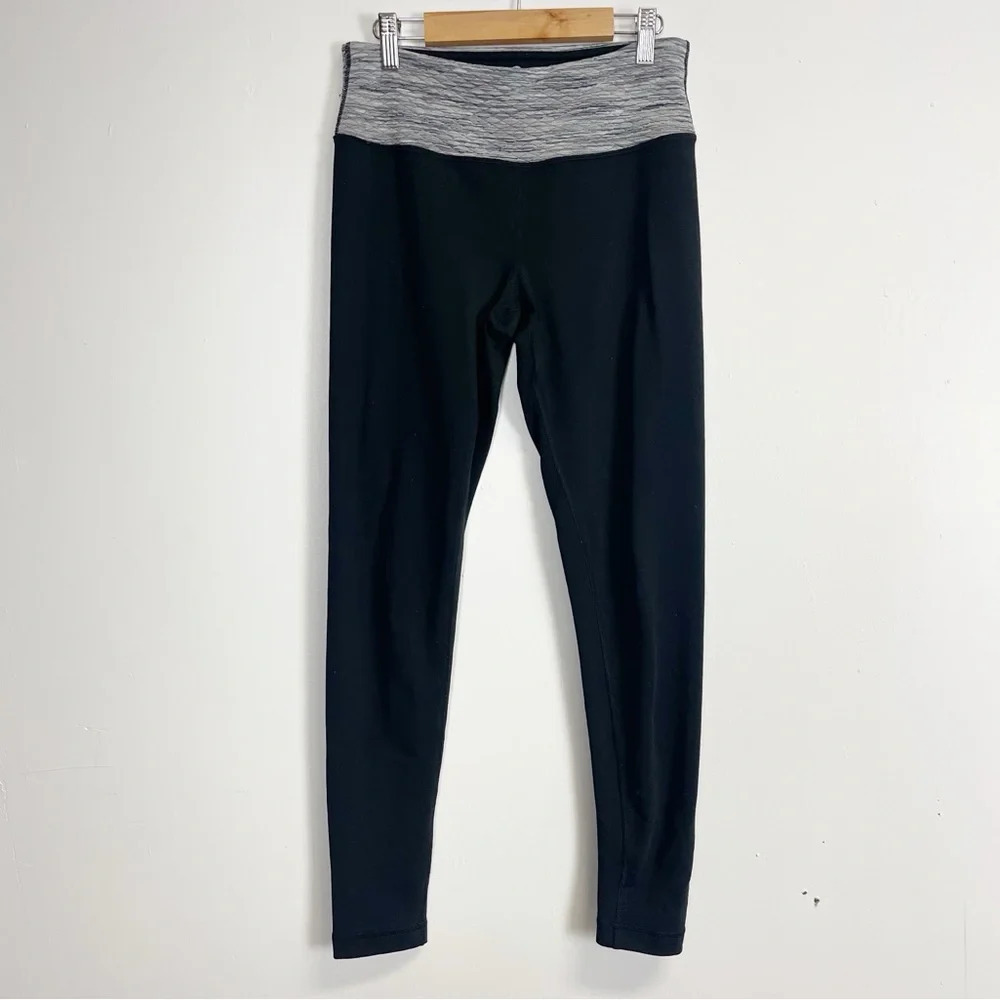 90 Degree by Reflex Leggings Womens Small Black Gray Stretch